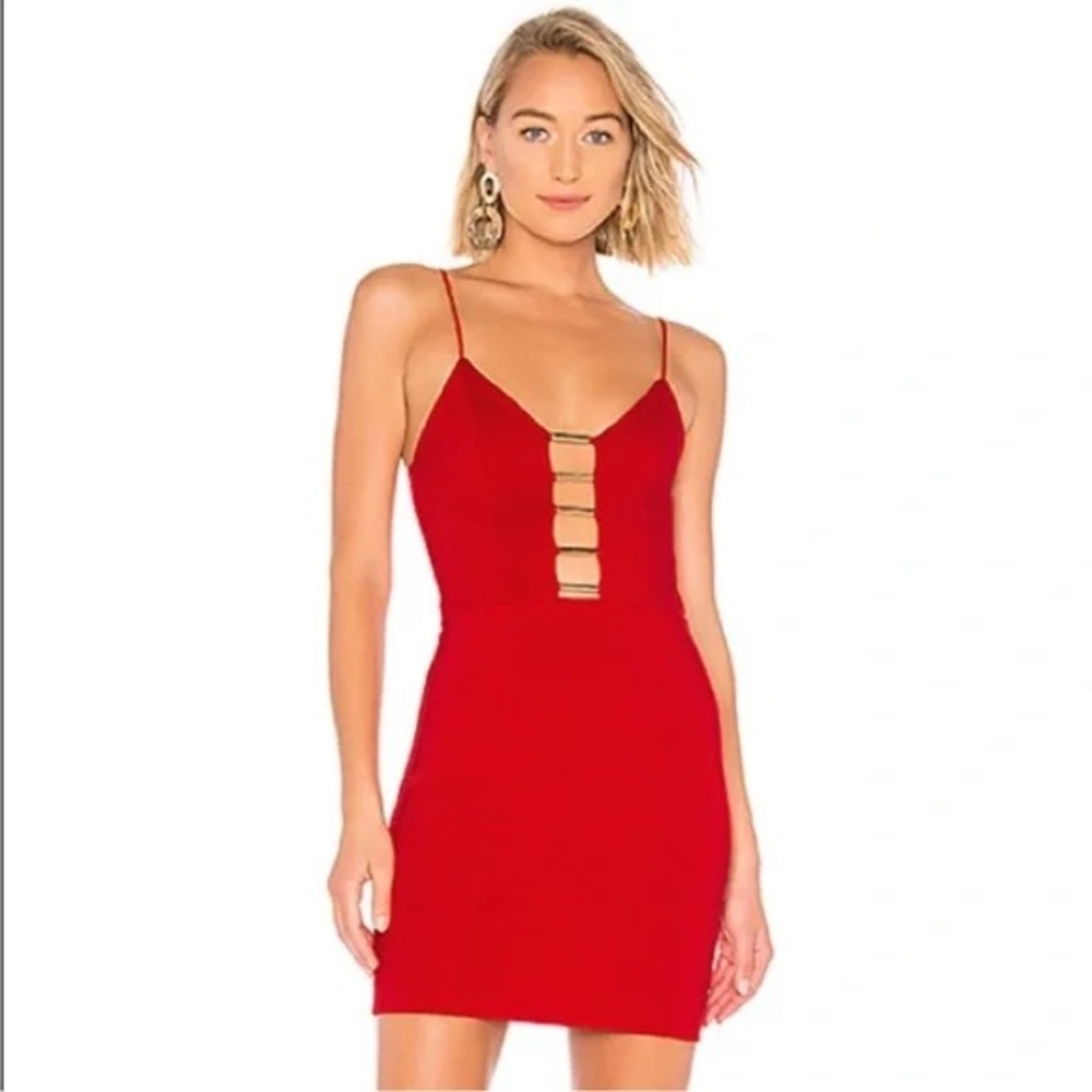 by the way. Lexie Bar Red Mini Dress